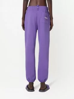 Marc Jacobs embroidered logo ankle-length trousers