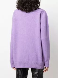 Marc Jacobs intarsia-knit logo cardi-coat
