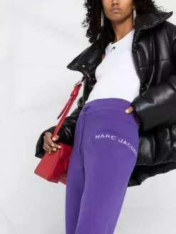 Marc Jacobs The Knit branded tapered-leg track pants